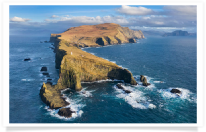 Mykines Cliffs and Lighthouse Aerial