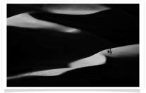 Dune Hikers at Last Light