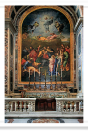 Fresco and table inside St. Peter's Basilica