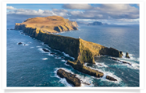 Mykines Lighthouse Aerial View 1