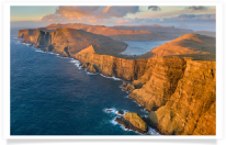 Suduroy Cliffs and Coastline at Sunset
