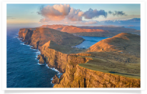 Suduroy Coastline at Sunset
