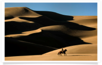 Cowgirl and Sand Dunes
