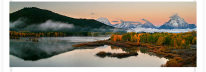 Above Oxbow Bend Dawn Panoramic