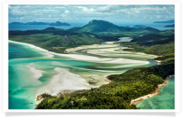 Aerial Whitsunday Island and Whitehaven Beach