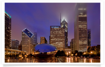Cloud Gate and Misty Sky