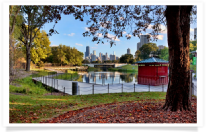 Lincoln Park Zoo Lagoon & Skyline