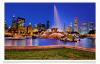 Buckingham Fountain at Dusk