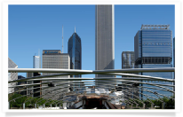 Chicago Skyline and Millenium Park