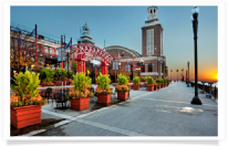 Navy Pier Garden Sunrise